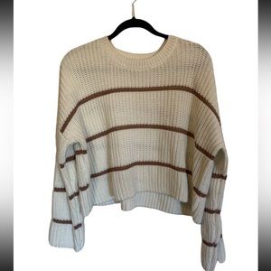 Thick knit cropped sweater